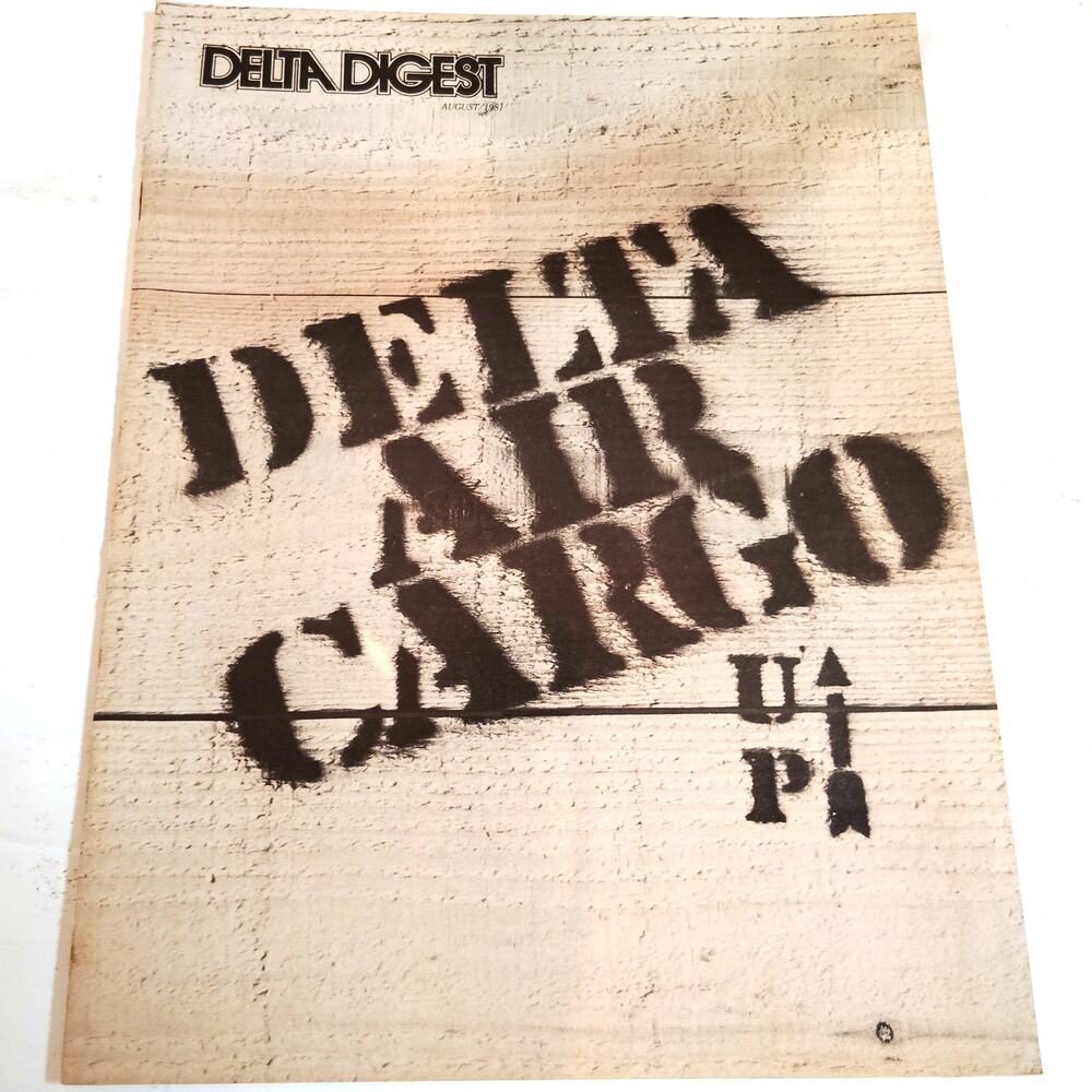Vintage Delta Digest Magazine August 1981 - Pre-Owned Aviation Publication